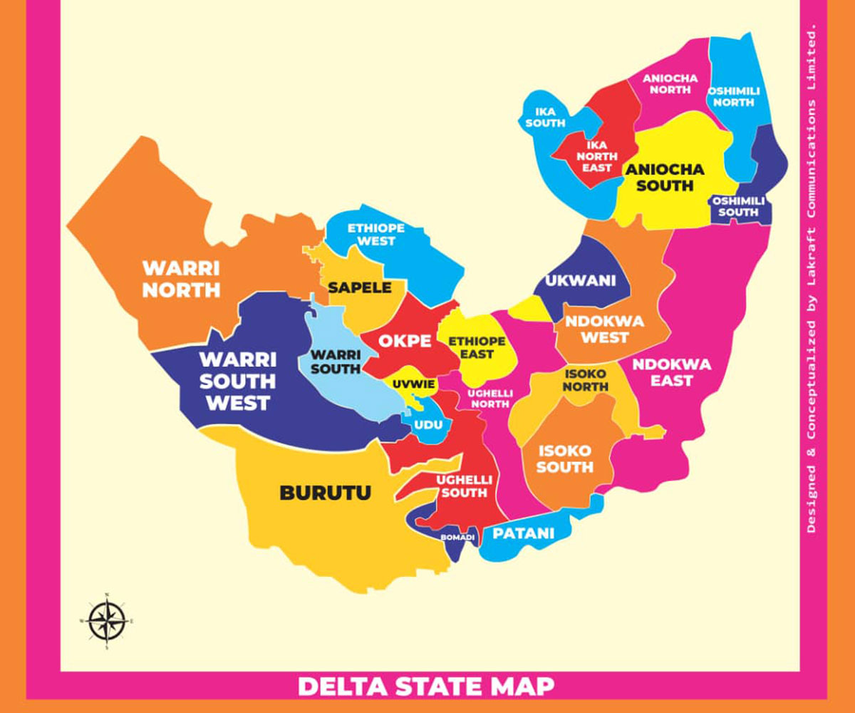 Delta State Map